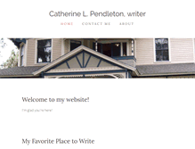 Tablet Screenshot of catherinelpendleton.com